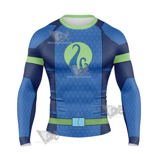 The Deep Fontaine Nekton Green Cosplay Long Sleeve Compression Shirt