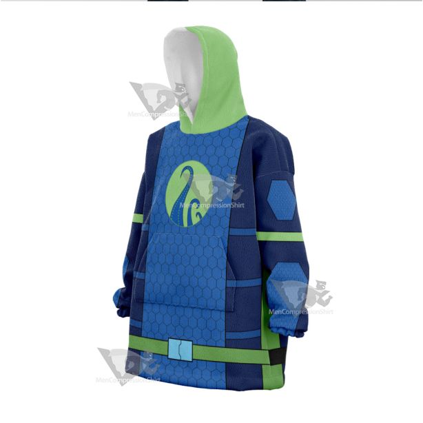 The Deep Fontaine Nekton Green Cosplay Snug Oversized Blanket Hoodie