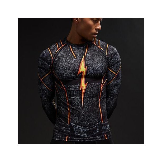 The Flash Dark Compression Long Sleeve Rashguard