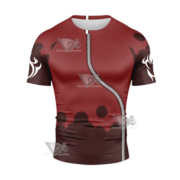 The King Of Fighters Kof Ash Crimson Short Sleeve Compression Shirt