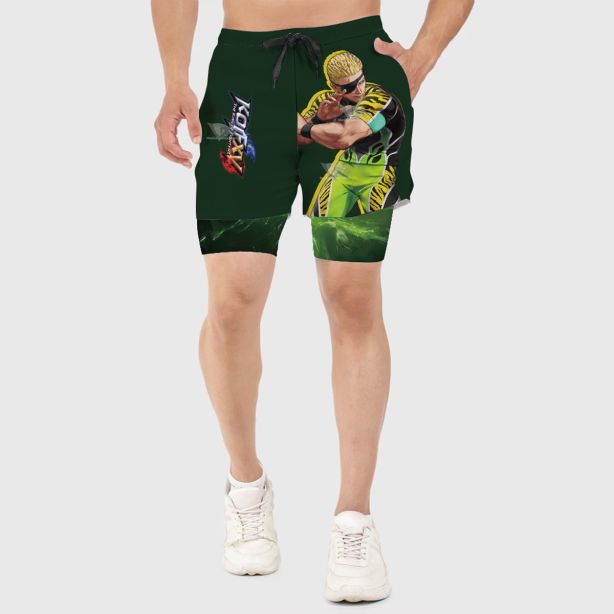 The King Of Fighters Ramon Line Men Compression Gym Short