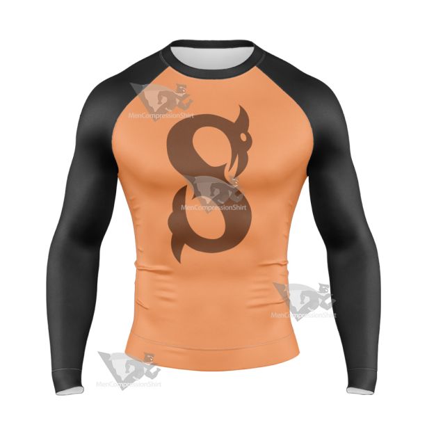 The Secret Saturdays Zak Yellow Csplay Long Sleeve Compression Shirt