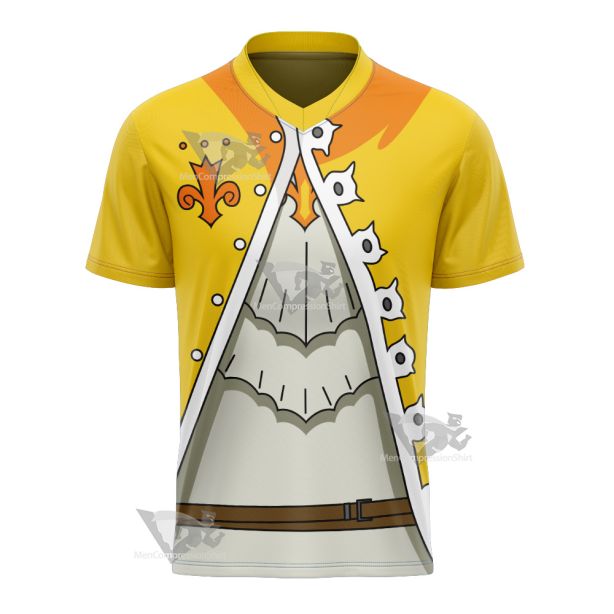 The Seven Deadly Sins Tristan Liones Yellow Football Jersey