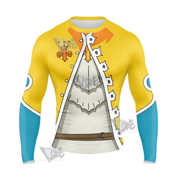 The Seven Deadly Sins Tristan Liones Yellow Long Sleeve Compression Shirt