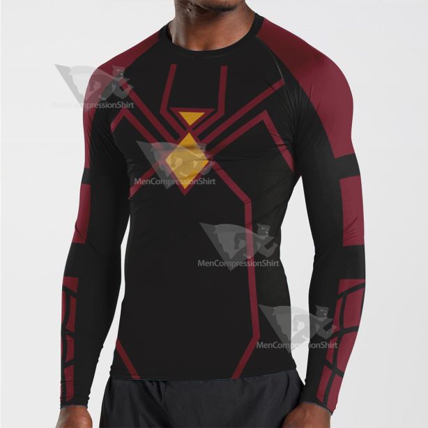 The Spider Verse Jessica Drew Black Long Sleeve Compression Shirt