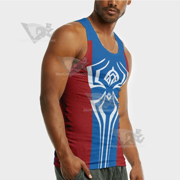 The Spider Verse Pavitr Prabhakar Red Sleeveless Compression Shirt