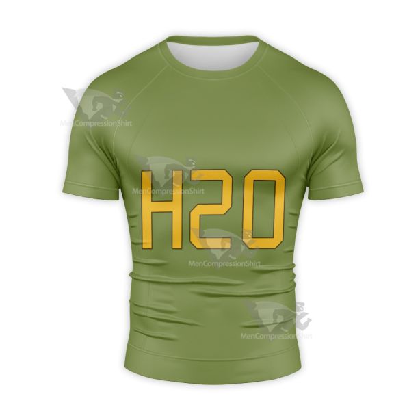 This World Cant Tear Me Down H20 Green Short Sleeve Compression Shirt