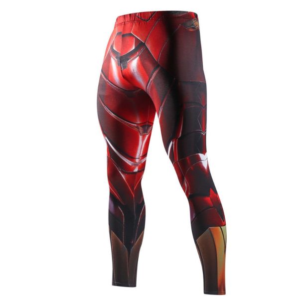 Tony Stark Red Compression Leggingspants