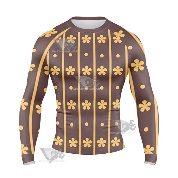 Trafalgar Law Flower Long Sleeve Compression Shirt