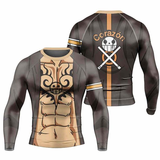 Trafalgar Law Skin One Piece Long Sleeve Rash Guard