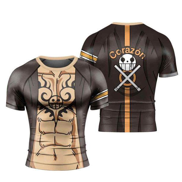 Trafalgar Law Skin One Piece Short Sleeve Rash Guard