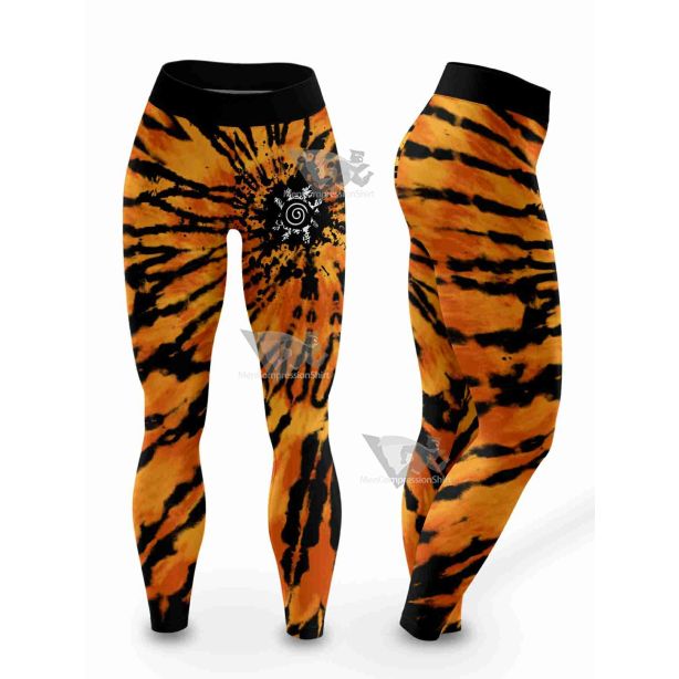 Uzumaki Tie Dye Women Compression Leggings