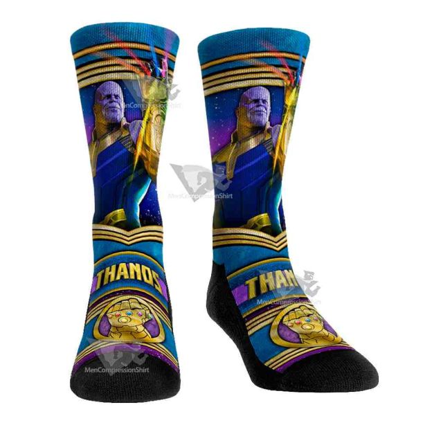 Villain Pose Thanos Men Tight Socks