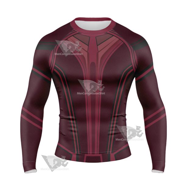 Wandavision Wanda Maximoff Long Sleeve Compression Shirt