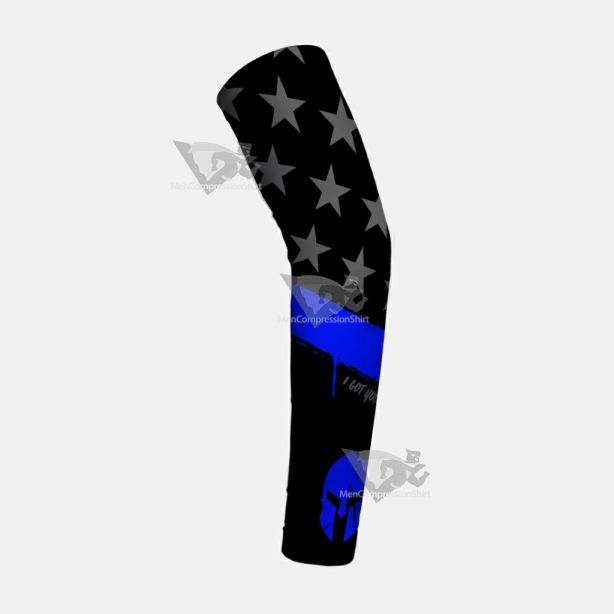 Warrior Thin Blue Line Kids Arm Sleeve