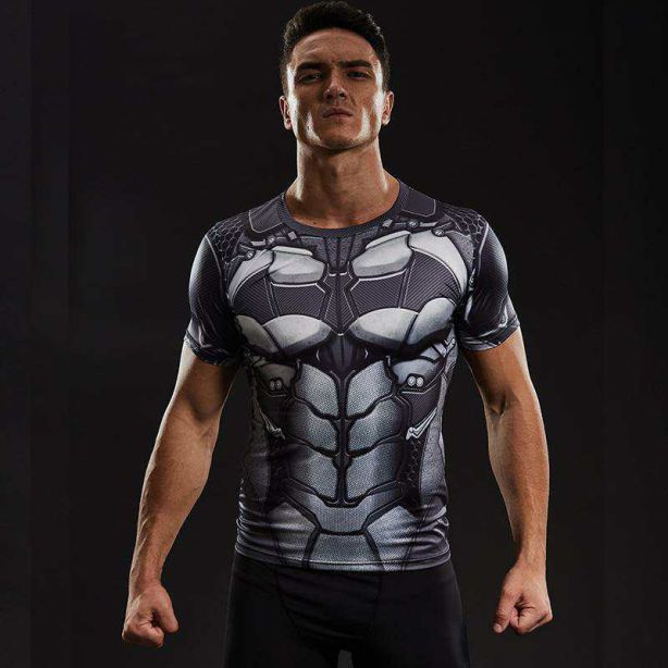 Wayne Short Sleeve Man Compression Shirt For Men