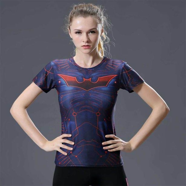 Wayne Women Gym Compression Shirts