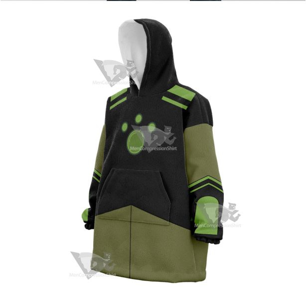 Wild Kratts Chris Green Cosplay Snug Oversized Blanket Hoodie