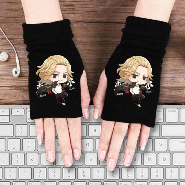 Winter Warm Plush Half Finger Unisex Women Gloves