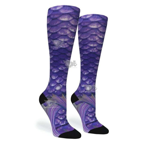 Women Compression Socks Active Mermaid Purple