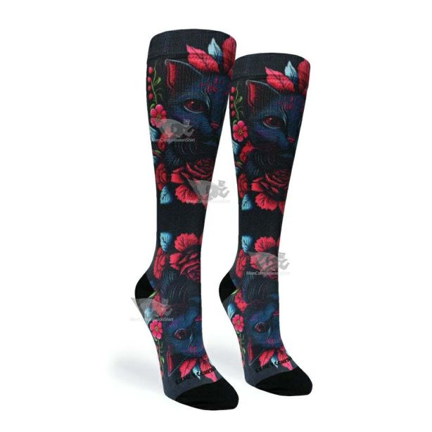 Women Compression Socks Cat Arose