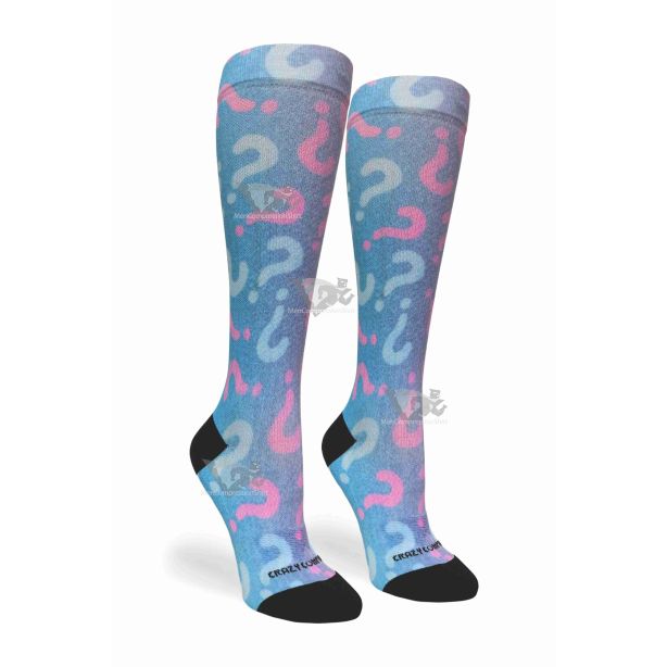 Women Compression Socks Guess What Blue