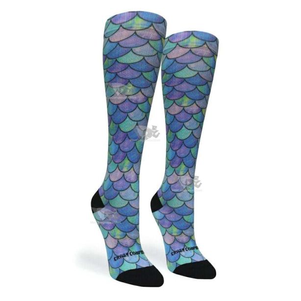 Women Compression Socks Mermaid Teal