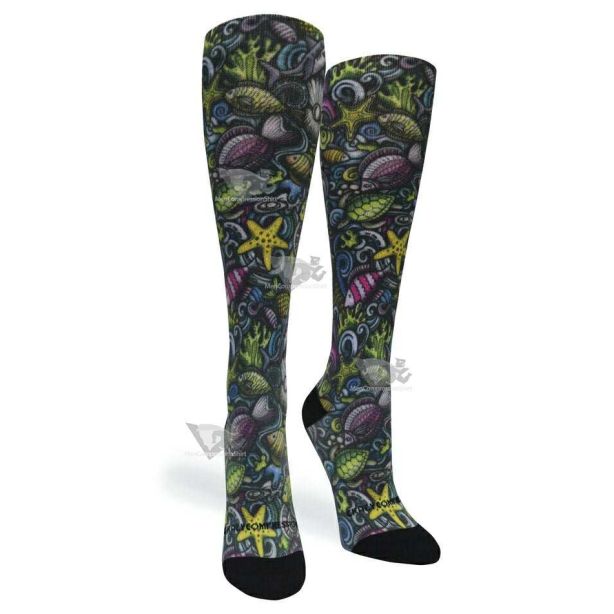 Women Compression Socks Reef Nightlife