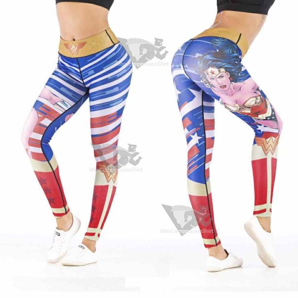 Wonder Woman Comic Leggings