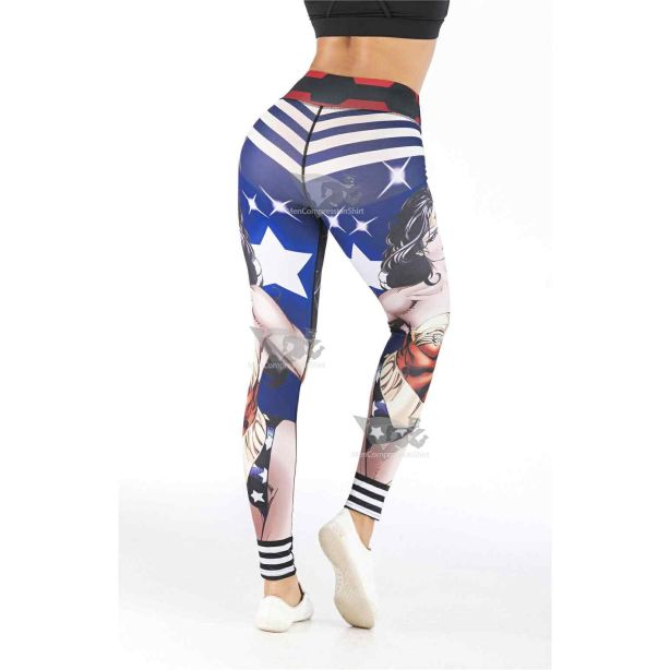 Wonder Woman Stars And Stripes Leggings