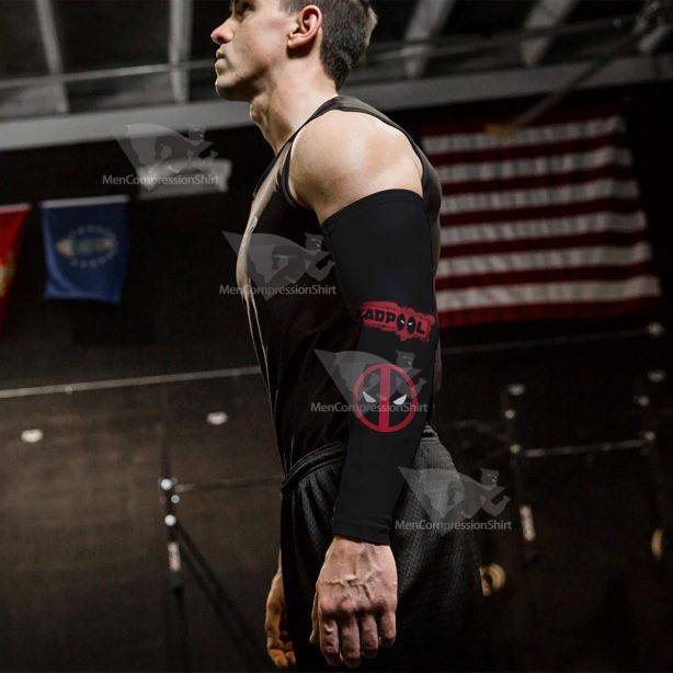 Xforce Deadpool Black Compression Arm Sleeve