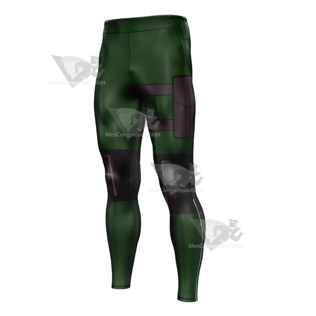 Young Justice Artemis Green Mens Compression Legging