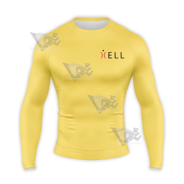 Your Pretty Face Is Going To Hell Yellow Cosplay Long Sleeve Compression Shirt