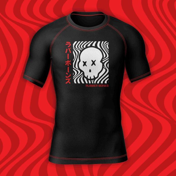 Youth Skullwave Short Sleeve Rash Guard