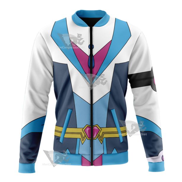 Yu Gi Oh Vrains Blue Maiden Aoi Zaizen Bomber Jacket