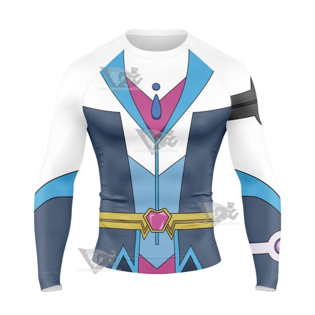 Yu Gi Oh Vrains Blue Maiden Aoi Zaizen Long Sleeve Compression Shirt