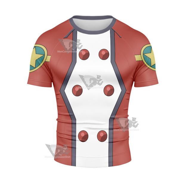 Yu Gi Oh Yugioh Arc V Serena Short Sleeve Compression Shirt