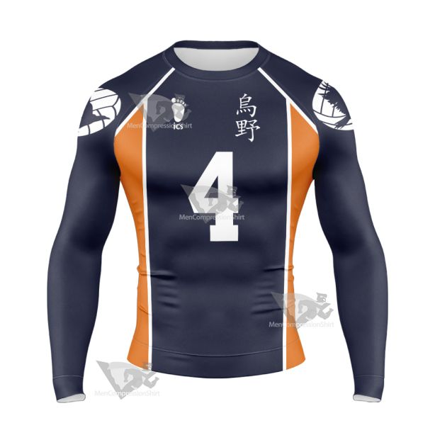 Yuu Nishinoya Haikyuu Long Sleeve Compression Shirt