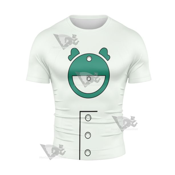 Zatch Bell Parco Folgore Green Cosplay Short Sleeve Compression Shirt