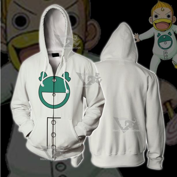 Zatch Bell Parco Folgore Green Cosplay Zip Up Hoodie