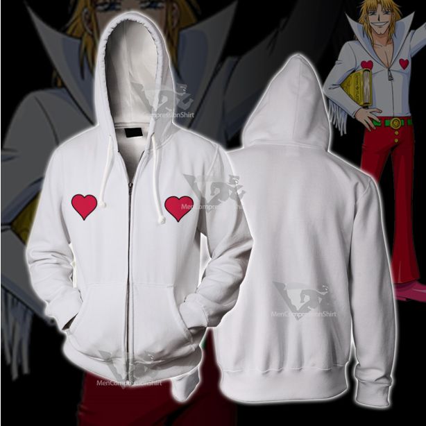 Zatch Bell Parco Folgore Love Cosplay Zip Up Hoodie