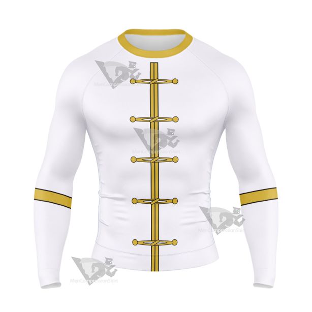 Zatch Bell Wonrei White Cosplay Long Sleeve Compression Shirt