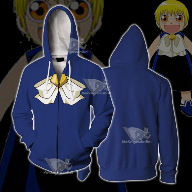 Zatch Bell Zatch Blue Cosplay Zip Up Hoodie