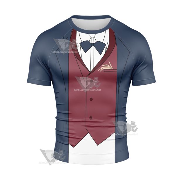 Zombieland Saga Tatsumi Koutarou Short Sleeve Compression Shirt